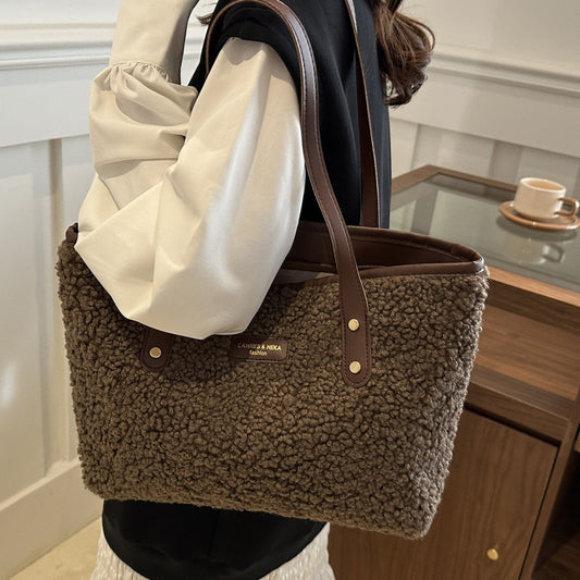 Fashionable Furry Versatile Shoulder Bag
